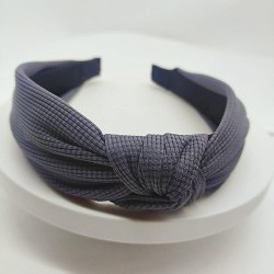5cm Wide-brimmed Pressed Hair Solid Color Headband(Dark Gray)