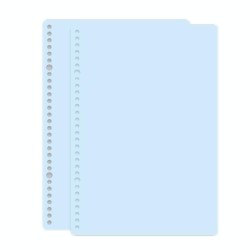 5sets Frosted Loose-Leaf Book Cover DIY Hand Book Cover, Size: A4(Blue)