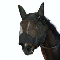 MTP-636 Breathable And Comfortable Outdoor Anti-Mosquito Horse Mask Detachable Horse Face Mask, Size: S(Black)