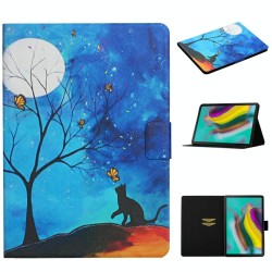 For Samsung Galaxy Tab S6 T860/T865 Colored Drawing Pattern Horizontal Flip Leather Case with Holder & Card Slots & Sleep / Wake