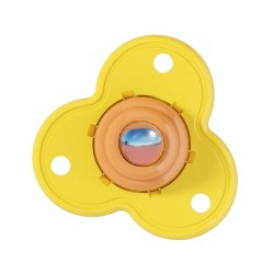 Stainless Steel Stickable Universal Pulley, Size: Pearle Bag 4PCS/Pack(Lemon Yellow)