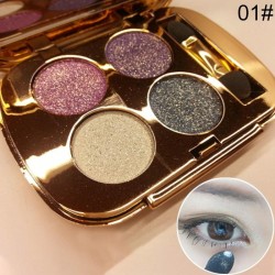 Professional  Eye Makeup Eyeshadow Palette Gold Smoky Cosmetics Makeup Palette Diamond Bright Glitter Eye Shadow(1)