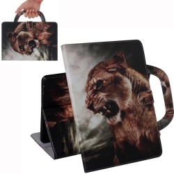 Lion Pattern Horizontal Flip Leather Case for Galaxy Tab A 10.1 (2019) T510 / T515, with Holder & Card Slot & Wallet