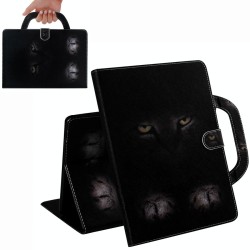Cat Pattern Horizontal Flip Leather Case for Galaxy Tab A 10.1 (2019) T510 / T515, with Holder & Card Slot & Wallet