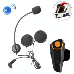 BT-S2 Single 2.4GHz Bluetooth V3.0 Interphone Headsets for Motorcycle Helmet, Auto Answering, Support FM, Intercom Distance up t