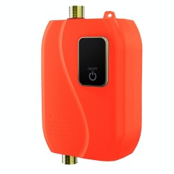 Instant Water Heater Mini Kitchen Quick Heater Household Hand Washing Water Heater UK Plug(Orange)