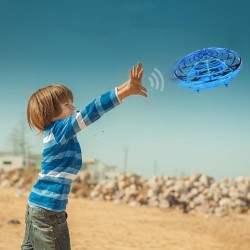 Mini Sensor UFO Remote Control Drone Smart Gesture Sensor UFO Remote Control UFO Aircraft(Blue)