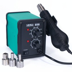 YIHUA 858 AC 220V Adjustable Temperature & Air Flow Hot Air Gun