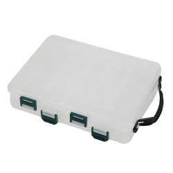 HB326 10 Grids Double Side Luya Tool Box Translucent Bait Organizer(White)