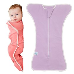 Insular Baby Cotton Quilt Newborn Swaddle Sleeping Bag Blanket, Size: 60cm For 0-3 Months(Purple)