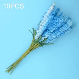 10 PCS DIY Wreath Material Artificial Flowers PE Mini Lavender Wedding Home Decoration(Blue)