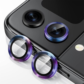 For Samsung Galaxy Z Flip5 ENKAY Hat-Prince 9H Rear Lens Aluminium Alloy Tempered Glass Film(Colorful)