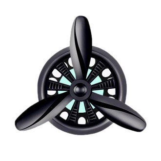 Car Air Outlet Perfume Aromatherapy Swivel Fan(Black Without Light)
