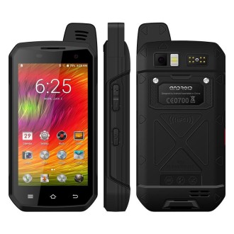UNIWA B6000 PTT Walkie Talkie Rugged Phone, 2GB+16GB, IP68 Waterproof Dustproof Shockproof, 5000mAh Battery, 4.7 inch Android 9.