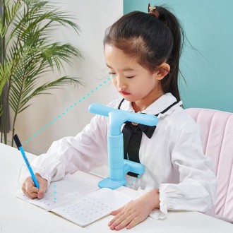 Sitting Posture Corrector Writing Posture Eye Protector Children Reading Aids(Sky Blue)
