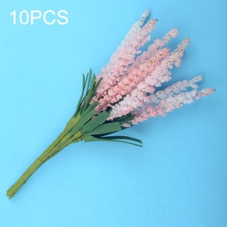 10 PCS DIY Wreath Material Artificial Flowers PE Mini Lavender Wedding Home Decoration(Pink)