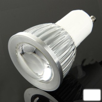 GU10 5W 400LM  LED Spotlight Lamp Bulb, 1 COB LED, White Light, 6000-6500K, AC 85-265V