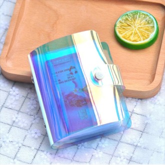 3 PCS Portable Hand Holding Wallet Phantom Laser Credit Card Package Business ID Storage Bag, Random Color Delivery(20 cards)