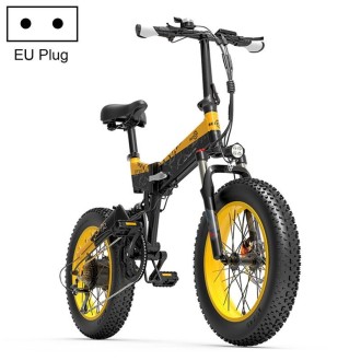 [EU Warehouse] BEZIOR XF200 48V 15AH 1000W Folding Electric Bicycle, EU Plug(Black Yellow)