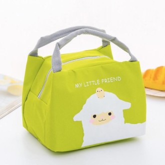 Portable Student Lunch Outdoor Portable Insulation Child Cute Student Lunch Box Bag(Sheep)