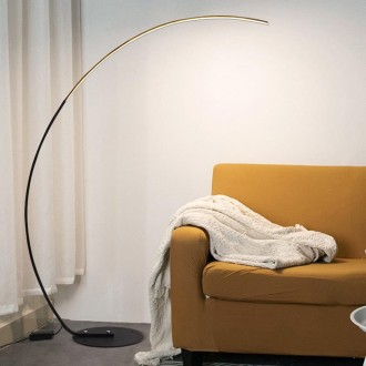 Simple Creative Fishing Type Reading Table Lamp Living Room Sofa Bedroom Floor Lamp, Light Color:White Light(Black)