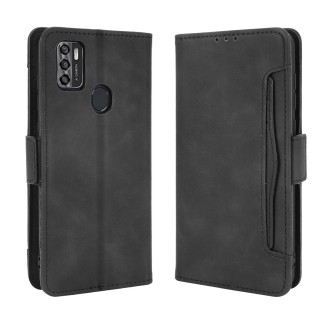 For ZTE Blade A7s 2020 Skin Feel Calf Pattern Horizontal Flip Leather Case with Holder & Card Slots & Photo Frame(Black)