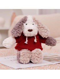Cute Dressing Teddy Plush Toys Decorative Gift Plush Doll, Color: Red Hoodie