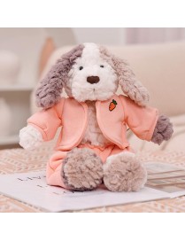 Cute Dressing Teddy Plush Toys Decorative Gift Plush Doll, Color: Orange Suit