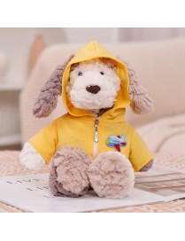 Cute Dressing Teddy Plush Toys Decorative Gift Plush Doll, Color: Yellow Jumpsuit