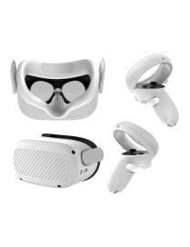 VR Glasses Lens Shell Handle Protective Case For Oculus Quest 2(White)