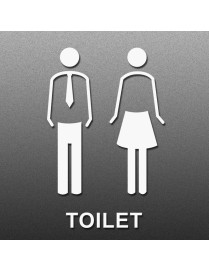19 x 14cm Personalized Restroom Sign WC Sign Toilet Sign,Style: Tie-Porcelain White  Public