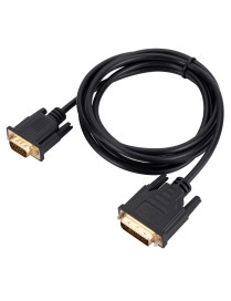 DVI to VGA Adapter Cable Computer Graphics Card Monitor Cable, Length: 2m