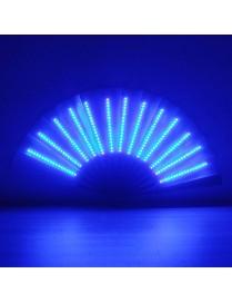 00021 LED Prom Lighting Folding Fan Bar Colorful Atmosphere Group Props, Color: Blue