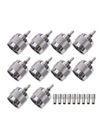 10pcs NJ-1.5 For RG316/RG174/LMR N Type Plug Connector Low Loss RF Coaxial Connector