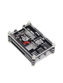 9 Layers Acrylic Box Shell Case with Cooling Fan for Raspberry pi 3(Black)