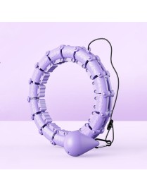Smart Thin Waist Ring Women Will Not Fall Off Detachable Abdominal Ring Fitness Equipment, Size: 21 Knots(Purple)