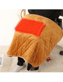 USB Electric Blanket Single Crystal Fleece Winter Warm Heating Blanket, Size: 60 x 80cm(Camel)