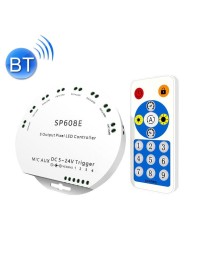 SP608E Dual Signal Output Mobile APP Control Bluetooth LED Controller Kit for WS2812B WS2811 1903 1804 Pixel LED Strip, DC5V~24V
