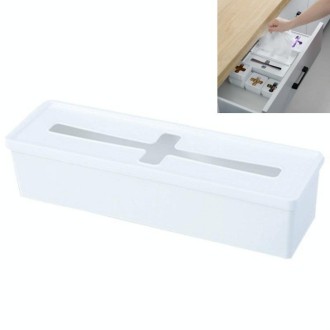 Combinable Drawer With Lid Sorting Cross Window Desktop Sundries Storage Box, Colour: Large Rectangle