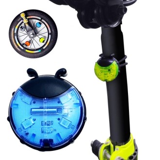 Ladybug Wheel Light Children Balance Bike Bicycle Hub Light, Color: Smart Blue