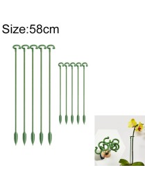 10pcs Plant Potted Flower Shape Support Rod Fixed Anti-lodging Leaf Guard Frame, Size:58cm