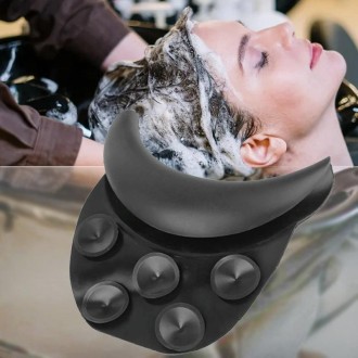 Silicone Suction Cup Hair Wash Pillow Hair Salon Wash Basin Bath Neck Pad Sleep Pillow