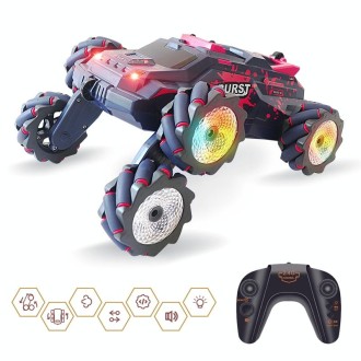 MoFun JC03P 2.4G Remote Control Six-wheeled Stunt Car, Specifications:Single RC(Red)