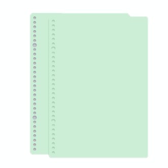 5sets Frosted Loose-Leaf Book Cover DIY Hand Book Cover, Size: A4(Green)