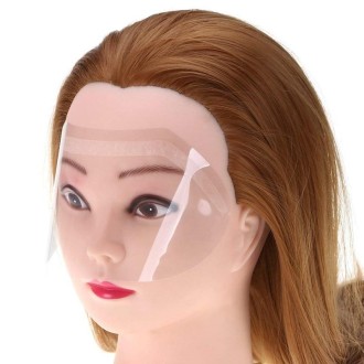 50 In 1 Multi-Purpose Bangs Hairdressing Shatter-Resistant Transparent Disposable Face Mask(Transparent)