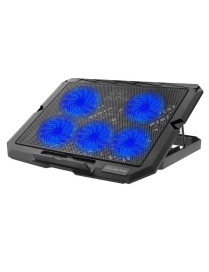 X5 Game Work Mute 5-Fan 7-Gear Adjustable Height Laptop Cooling Stand(Blue)
