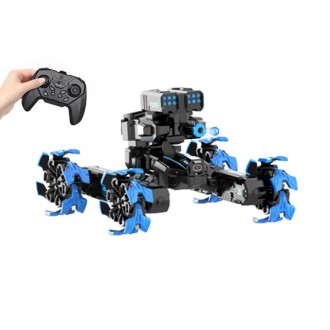 DM-528 Four-wheel Battle Blooming Tire Spray Remote Control Car, Specification:Single Control Water Bomb(Blue)