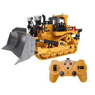 2.4G Remote Control Nine-Channel Crawler Heavy Bulldozer Children Remote Control Toy Alloy Excavator, Proportion: 1:24(1031 Allo