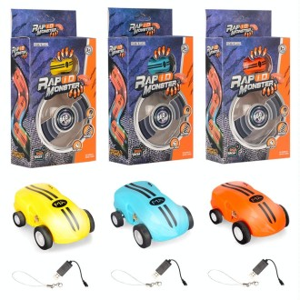 S618 360 Degree Rotary Mini High Speed Laser Pocket Car Racing Model Vehicle Toy(Blue)