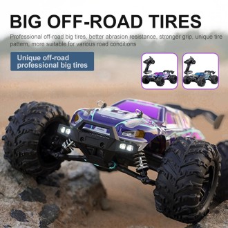 SCY-16101 2.4G 1:16 Electric 4WD RC Monster Truck Coupe Car Toy (Blue)